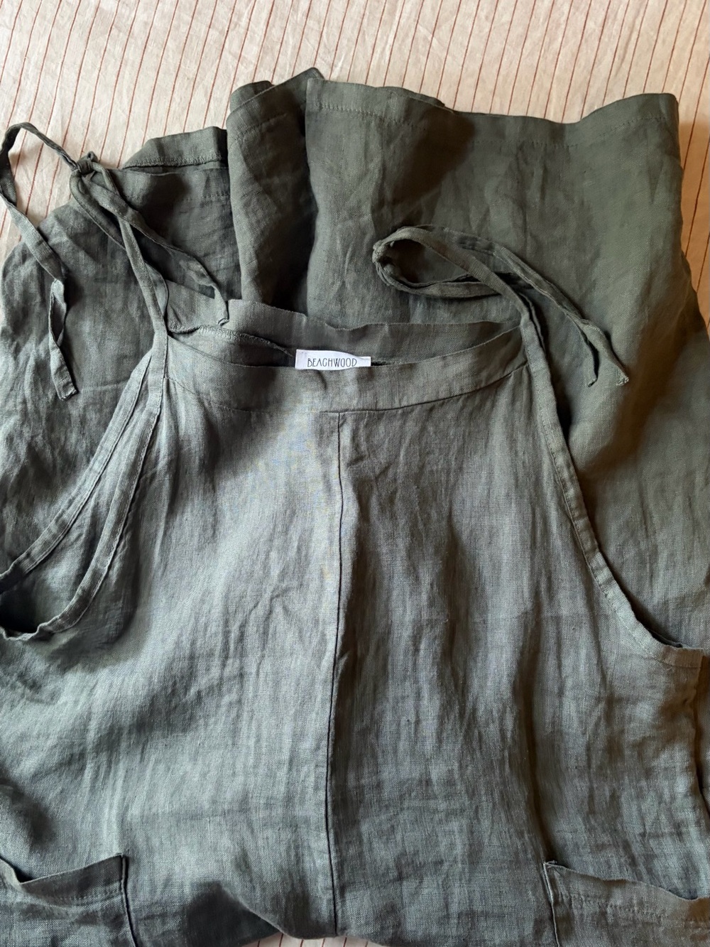 Beachwood The Linen Overall // Fern, M - Picture 5 of 8